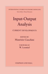 Book Cover for Input-Output Analysis by Maurizio Ciaschini