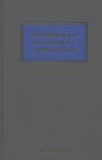 Book Cover for Handbook of Investment Arbitration by Thomas H Webster