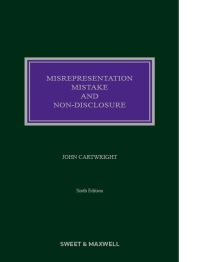Book Cover for Misrepresentation, Mistake and Non-Disclosure by John Cartwright