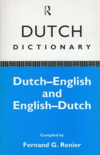Book Cover for Dutch Dictionary by Fernand G Renier