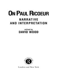 Book Cover for On Paul Ricoeur by David Wood