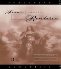 Book Cover for France Before the Revolution by J H Shennan