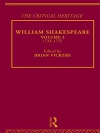 Book Cover for William Shakespeare by Brian Vickers