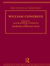 Book Cover for William Congreve by Alexander Lindsay, Howard ErskineHill