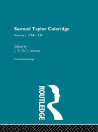 Book Cover for Samuel Taylor Coleridge by J R de J Jackson