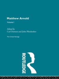 Book Cover for Matthew Arnold by Carl Dawson, John Pfordresher