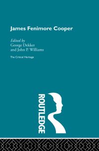Book Cover for James Fenimore Cooper by George Dekker, John P McWilliams
