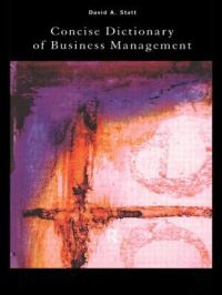 Book Cover for Concise Dictionary of Business Management by David A Statt