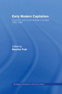 Book Cover for Early Modern Capitalism by Maarten Roy Prak