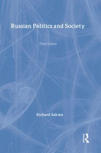 Book Cover for Russian Politics and Society by Richard Sakwa