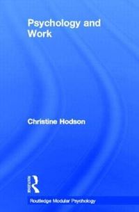 Book Cover for Psychology and Work by Christine Hodson