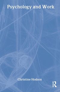 Book Cover for Psychology and Work by Christine Hodson