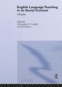 Book Cover for English Language Teaching in Its Social Context by Christopher N Candlin, Neil Mercer
