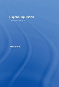 Book Cover for Psycholinguistics by John Field