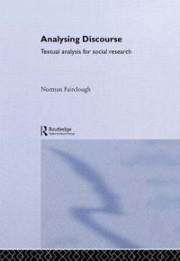 Book Cover for Analyzing Discourse by Norman Fairclough