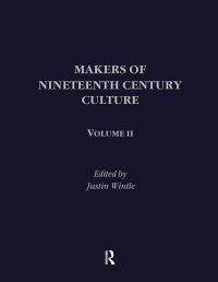 Book Cover for Makers of Nineteenth Century Culture by Justin Wintle