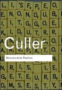 Book Cover for Structuralist Poetics by Jonathan Culler