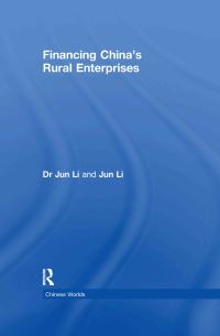 Book Cover for Financing China's Rural Enterprises by Jun Li