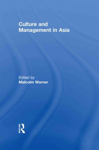 Book Cover for Culture and Management in Asia by Malcolm Warner