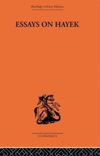 Book Cover for Essays on Hayek by Fritz Machlup