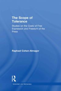 Book Cover for The Scope of Tolerance by Raphael CohenAlmagor