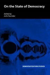 Book Cover for On the State of Democracy by Arthur Benz, Julio Faúndez