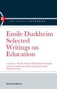 Book Cover for The Evolution of Educational Thought by Emile Durkheim