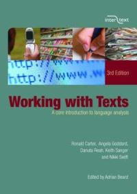 Book Cover for Working With Texts by Ronald Carter, Adrian Beard