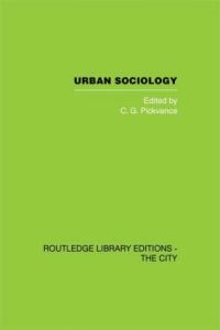 Book Cover for Urban Sociology by CG Pickvance