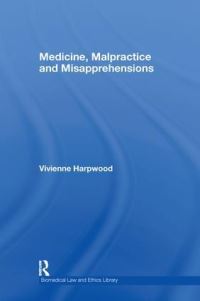 Book Cover for Medicine, Malpractice and Misapprehensions by VH Harpwood