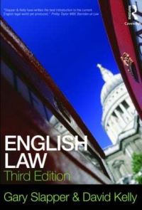 Book Cover for English Law by Gary Slapper, David Kelly
