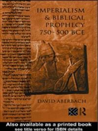 Book Cover for Imperialism and Biblical Prophecy by David Aberbach