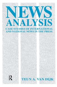 Book Cover for News Analysis by Teun Adrianus van Dijk