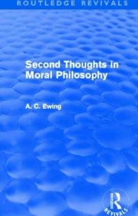 Book Cover for Second Thoughts in Moral Philosophy (Routledge Revivals) by Alfred Ewing