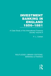 Book Cover for Investment Banking in England 1856-1881. Volume 2 by P L Cottrell