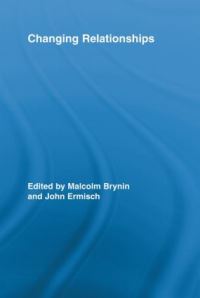 Book Cover for Changing Relationships by Malcolm Brynin, John Ermisch