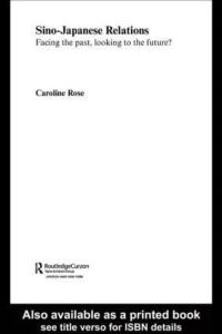 Book Cover for Sino-Japanese Relations by Caroline Rose