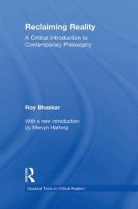 Book Cover for Reclaiming Reality by Roy Bhaskar
