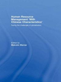 Book Cover for Human Resource Management 'With Chinese Characteristics' by Malcolm Warner
