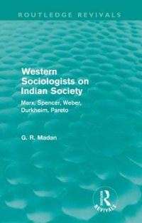 Book Cover for Western Sociologists on Indian Society (Routledge Revivals) by G R Madan