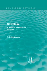 Book Cover for Sociology by T B Bottomore