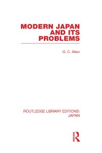Book Cover for Modern Japan and Its Problems by G C Allen