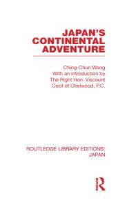 Book Cover for Japan's Continental Adventure by Jingchun Wang