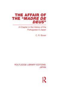 Book Cover for The Affair of the Madre De Deus by C R Boxer