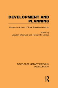 Book Cover for Development and Planning by P N RosensteinRodan, Jagdish N Bhagwati, Richard Eckhaus