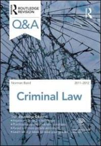 Book Cover for Q&A Criminal Law 2011-2012 by Norman Baird