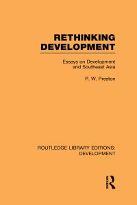 Book Cover for Rethinking Development by P W Preston