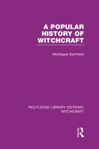 Book Cover for A Popular History of Witchcraft by Montague Summers