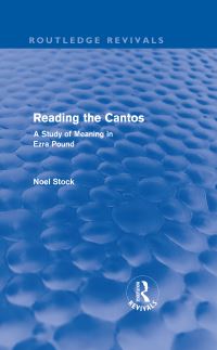 Book Cover for Reading The Cantos by Noel Stock