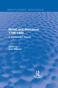 Book Cover for Novel and Romance 1700-1800 by Ioan M Williams